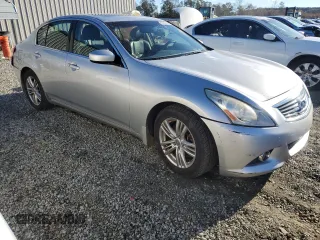 2012 Infiniti G25 Journey with VIN JN1DV6AP0CM700697, listed as a Copart auction lot 80704184 with 148,412 mi miles and Salvage Title. Bid and sale history available at DreamBid. Image 4.