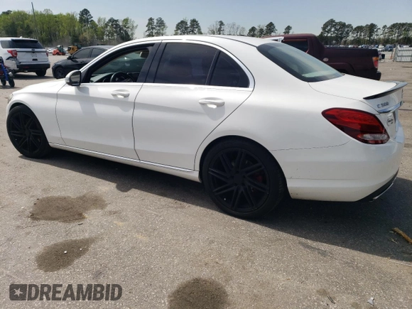 2016 Mercedes-Benz C 300 with VIN 55SWF4JB7GU123854, listed as a Copart auction lot 51406895 with 151,422 mi miles and Salvage Title. Bid and sale history available at carsss.com. Image 2.