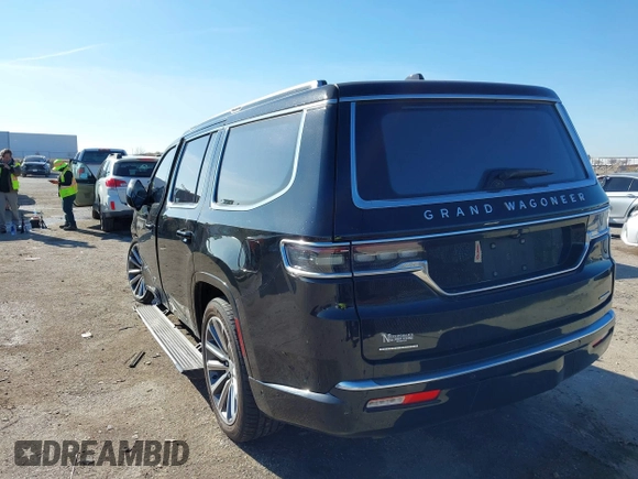 2022 Jeep Grand Wagoneer Series II with VIN 1C4SJVFJ6NS191874, listed as a IAAI auction lot 41141264 with 74,624 mi miles and . Bid and sale history available at DreamBid. Image 3.