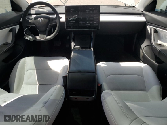 2020 Tesla Model 3 Standard Range Plus with VIN 5YJ3E1EA5LF599280, listed as a Copart auction lot 52383295 with 58,506 mi miles and Salvage Title. Bid and sale history available at DreamBid. Image 8.