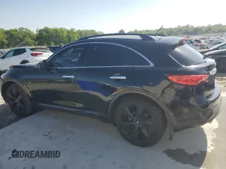 2016 Infiniti QX70 with VIN JN8CS1MU5GM671150, listed as a Copart auction lot 52482345 with 138,204 mi miles and Salvage title. Bid and sale history available at DreamBid. Image 2.