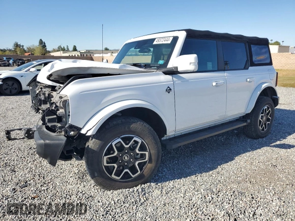 2022 Ford Bronco with VIN 1FMDE5DHXNLB79200, listed as a Copart auction lot 49372444 with 50,686 mi miles and Salvage Title. Bid and sale history available at DreamBid. Image 1.