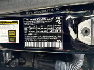 2021 Mercedes-Benz GLS 580 with VIN 4JGFF8GE6MA439997, listed as a Copart auction lot 73004294 with 118,324 mi miles and Clean Title. Bid and sale history available at DreamBid. Image 10.