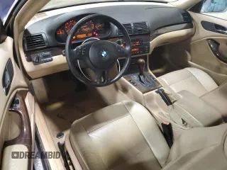 2001 BMW 3 Series 325Ci with VIN WBABN33491JW55177, listed as a Copart auction lot 43685795 with 120,610 mi miles and Salvage Title. Bid and sale history available at carsss.com. Image 8.