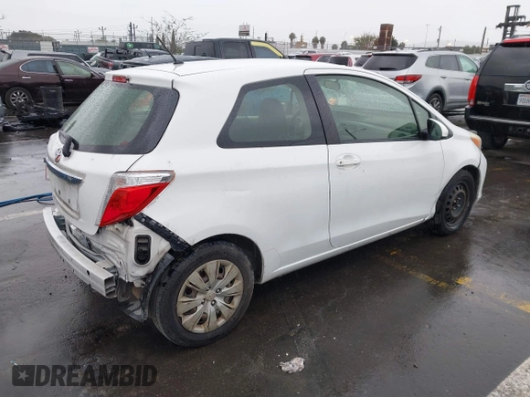 2014 Toyota Yaris L with VIN JTDJTUD34ED576939, listed as a IAAI auction lot 41805971 with 234,406 mi miles. Bid and sale history available at carsss.com. Image 4.