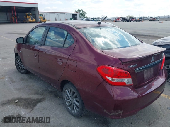 2017 Mitsubishi Mirage SE with VIN ML32F4FJ0HHF08003, listed as a IAAI auction lot 42462444 with 78,732 mi miles and . Bid and sale history available at DreamBid. Image 3.