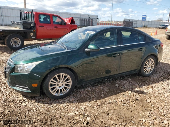 2014 Chevrolet Cruze ECO with VIN 1G1PH5SB1E7211752, listed as a Copart auction lot 52219965 with 130,811 mi miles and Clean Title. Bid and sale history available at carsss.com. Image 1.