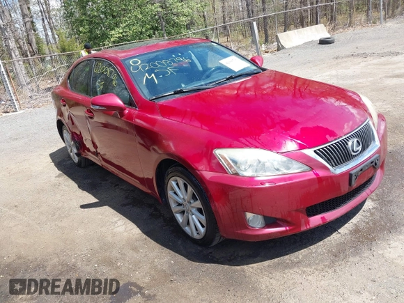 2010 Lexus IS 250 with VIN JTHCF5C27A5044022, listed as a IAAI auction lot 42008796 with 124,305 mi miles and . Bid and sale history available at carsss.com. Image 1.