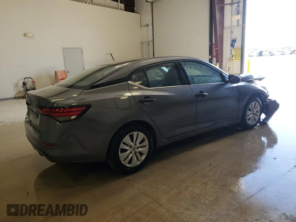 2025 Nissan Sentra S with VIN 3N1AB8BV3SY286704, listed as a Copart auction lot 52766135 with 4,168 mi miles and Salvage Title. Bid and sale history available at DreamBid. Image 3.