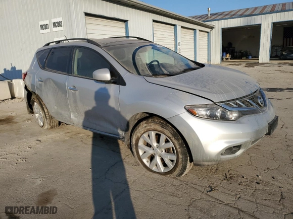 2013 Nissan Murano LE with VIN JN8AZ1MW7DW307736, listed as a Copart auction lot 41793125 with 123,312 mi miles and Salvage Title. Bid and sale history available at carsss.com. Image 4.