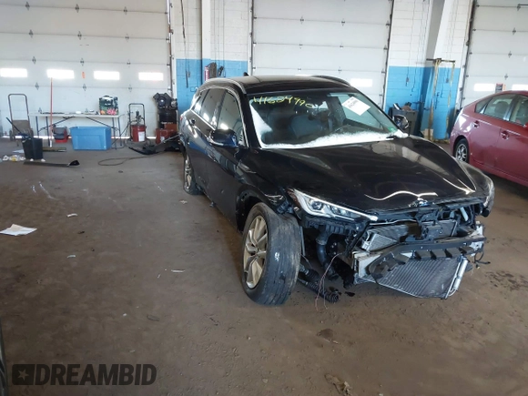 2019 Infiniti QX50 Essential z VIN 3PCAJ5M3XKF128219, wystawiony jako IAAI lot #41624990 z przebiegiem 84 442 mil mil oraz . Historia ofert i sprzedaży dostępna na DreamBid. Obrazek 1.
