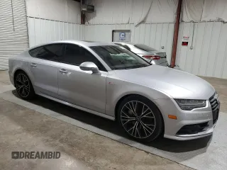 2018 Audi A7 Prestige with VIN WAU23AFC2JN051721, listed as a Copart auction lot 48557544 with 77,190 mi miles and Salvage Title. Bid and sale history available at carsss.com. Image 4.