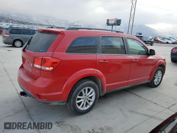 2013 Dodge Journey SXT with VIN 3C4PDDBG1DT593302, listed as a Copart auction lot 44517955 with 176,136 mi miles and Salvage title. Bid and sale history available at DreamBid. Image 3.