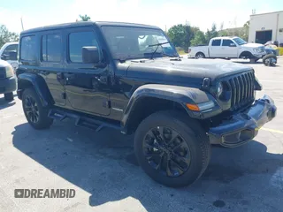2021 Jeep Wrangler Unlimited Sport S with VIN 1C4HJXDN4MW669387, listed as a IAAI auction lot 41889814 with 17,333 mi miles. Bid and sale history available at carsss.com. Image 1.