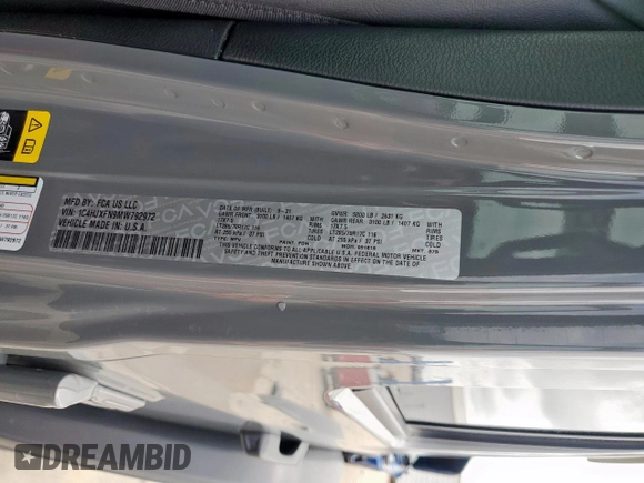 2021 Jeep Wrangler Unlimited Rubicon с VIN 1C4HJXFN9MW792972, выставлен на аукционе Copart как лот 53322835 с пробегом 32 203 миль миль и Списание • Salvage title. История ставок и продаж доступна на DreamBid. Изображение 14.