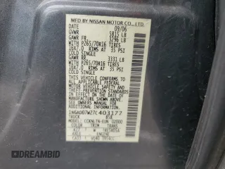 2007 Nissan Frontier Nismo z VIN 1N6AD07W27C403177, wystawiony jako Copart lot #60188945 z przebiegiem 169 932 mil mil oraz Czysty tytuł • Clean title. Historia ofert i sprzedaży dostępna na DreamBid. Obrazek 12.