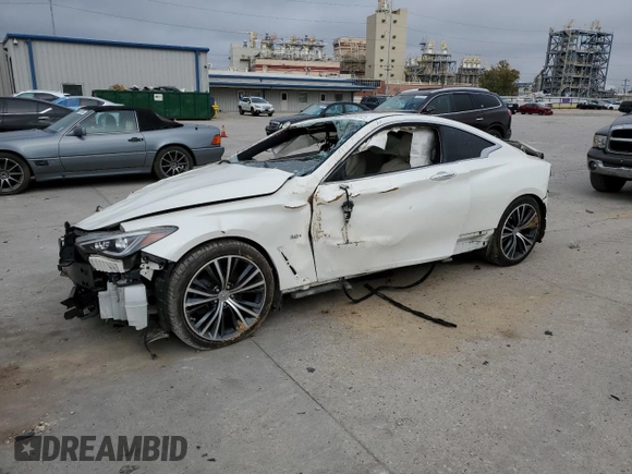 2018 Infiniti Q60 Sport with VIN JN1EV7EK1JM342872, listed as a Copart auction lot 68375312 with Not Provided miles and . Bid and sale history available at DreamBid. Image 1.