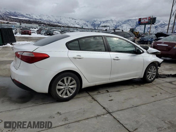 2016 Kia Forte LX with VIN KNAFX4A69G5563896, listed as a Copart auction lot 45729555 with 0 mi miles and Salvage Title. Bid and sale history available at carsss.com. Image 3.