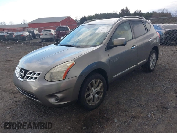 2012 Nissan Rogue S with VIN JN8AS5MT3CW255487, listed as a IAAI auction lot 41669352 with 144,725 mi miles. Bid and sale history available at carsss.com. Image 2.
