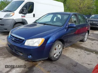2006 Kia Spectra EX with VIN KNAFE122965293874, listed as a IAAI auction lot 42111219 with 241,644 mi miles. Bid and sale history available at carsss.com. Image 2.