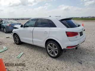 2015 Audi Q3 Premium Plus with VIN WA1BFCFS0FR006607, listed as a Copart auction lot 59533385 with 103,736 mi miles and Salvage title. Bid and sale history available at DreamBid. Image 2.