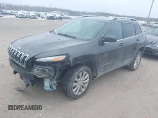 2018 Jeep Cherokee Overland with VIN 1C4PJMJX5JD594240, listed as a IAAI auction lot 41285832 with 130,334 mi miles. Bid and sale history available at carsss.com. Image 17.
