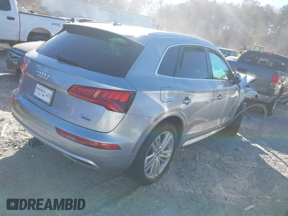 2018 Audi Q5 Prestige with VIN WA1CNAFYXJ2126447, listed as a IAAI auction lot 41033654 with 54,204 mi miles. Bid and sale history available at carsss.com. Image 4.