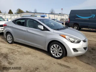 2011 Hyundai Elantra GLS PZEV with VIN 5NPDH4AE9BH031538, listed as a Copart auction lot 45534425 with 0 mi miles and Salvage Title. Bid and sale history available at carsss.com. Image 4.