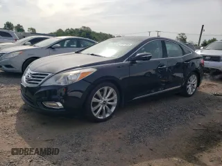 2012 Hyundai Azera with VIN KMHFH4JG8CA192476, listed as a Copart auction lot 57971925 with 141,346 mi miles and Salvage title. Bid and sale history available at DreamBid. Image 1.