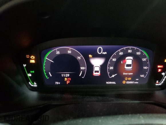 2023 Honda Accord Sport-L with VIN 1HGCY2F70PA070674, listed as a Copart auction lot 57329425 with 26,861 mi miles and Salvage title. Bid and sale history available at DreamBid. Image 9.