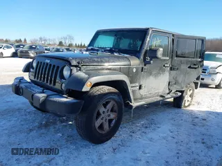 2017 Jeep Wrangler Unlimited Sport with VIN 1C4BJWDG0HL629476, listed as a IAAI auction lot 41408256 with 109,447 mi miles. Bid and sale history available at carsss.com. Image 17.