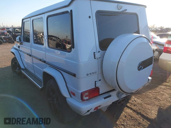 2017 Mercedes-Benz G 550 with VIN WDCYC3KF5HX280749, listed as a IAAI auction lot 41605315 with 75,967 mi miles and . Bid and sale history available at DreamBid. Image 3.