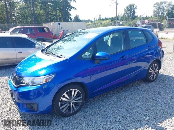 2015 Honda Fit EX-L z VIN 3HGGK5H83FM732503, wystawiony jako IAAI lot #42397823 z przebiegiem 87 522 mil mil oraz . Historia ofert i sprzedaży dostępna na DreamBid. Obrazek 2.