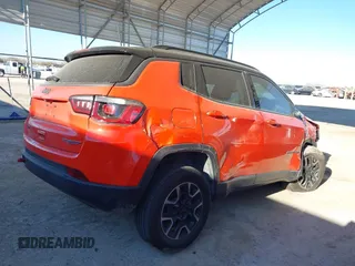 2020 Jeep Compass Trailhawk with VIN 3C4NJDDBXLT239116, listed as a IAAI auction lot 41402449 with 38,021 mi miles and . Bid and sale history available at carsss.com. Image 4.