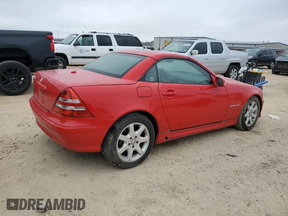 2002 Mercedes-Benz SLK-Class 2.3L Kompressor with VIN WDBKK49F22F240019, listed as a Copart auction lot 88418885 with 55,974 mi miles and Clean Title. Bid and sale history available at carsss.com. Image 3.
