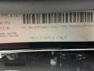 2014 Maserati Ghibli S Q4 z VIN ZAM57RTA9E1112724, wystawiony jako Copart lot #73739204 z przebiegiem 45 525 mil mil oraz Szkoda całkowita • Salvage title. Historia ofert i sprzedaży dostępna na DreamBid. Obrazek 10.