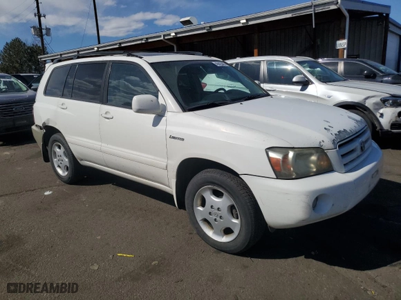2004 Toyota Highlander with VIN JTEEP21A140052047, listed as a Copart auction lot 48423455 with 254,028 mi miles and Salvage Title. Bid and sale history available at carsss.com. Image 4.