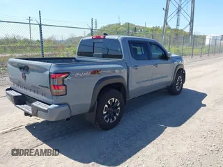 2024 Nissan Frontier SV with VIN 1N6ED1EK8RN668698, listed as a IAAI auction lot 42096224 with 5,295 mi miles and . Bid and sale history available at DreamBid. Image 4.