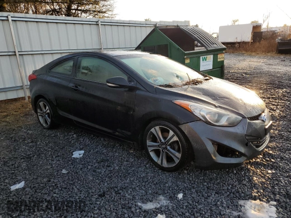 2013 Hyundai Elantra Coupe GS PZEV with VIN KMHDH6AE3DU007266, listed as a Copart auction lot 85225144 with 162,262 mi miles and Salvage Title. Bid and sale history available at carsss.com. Image 4.