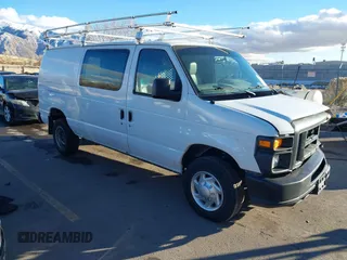2012 Ford Econoline Cargo Commercial with VIN 1FTNE1EL4CDA68198, listed as a IAAI auction lot 41132666 with 280,132 mi miles. Bid and sale history available at carsss.com. Image 1.