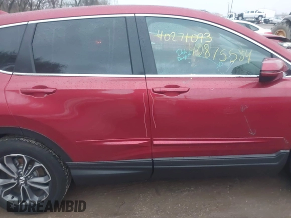 2022 Honda CR-V EX z VIN 5J6RW2H54NA007806, wystawiony jako IAAI lot #40875584 z przebiegiem 26 967 mil mil oraz . Historia ofert i sprzedaży dostępna na DreamBid. Obrazek 13.