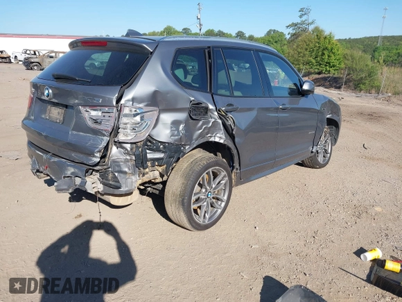 2017 BMW X3 sDrive28i with VIN 5UXWZ7C34H0V88431, listed as a IAAI auction lot 42048982 with 107,708 mi miles and . Bid and sale history available at DreamBid. Image 4.