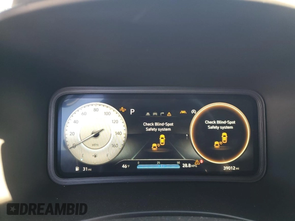 2023 Hyundai Kona N Line with VIN KM8K33A36PU009617, listed as a Copart auction lot 48680855 with 39,012 mi miles and Salvage Title. Bid and sale history available at carsss.com. Image 9.