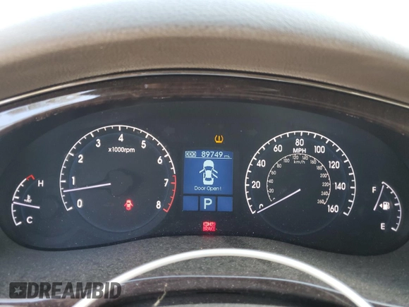 2009 Hyundai Genesis with VIN KMHGC46E09U061317, listed as a Copart auction lot 51683015 with 89,749 mi miles and Non Repairable. Bid and sale history available at DreamBid. Image 9.