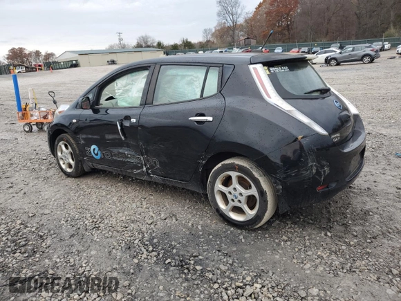 2011 Nissan LEAF SL with VIN JN1AZ0CPXBT005987, listed as a Copart auction lot 84307824 with 154,839 mi miles and Salvage Title. Bid and sale history available at carsss.com. Image 2.