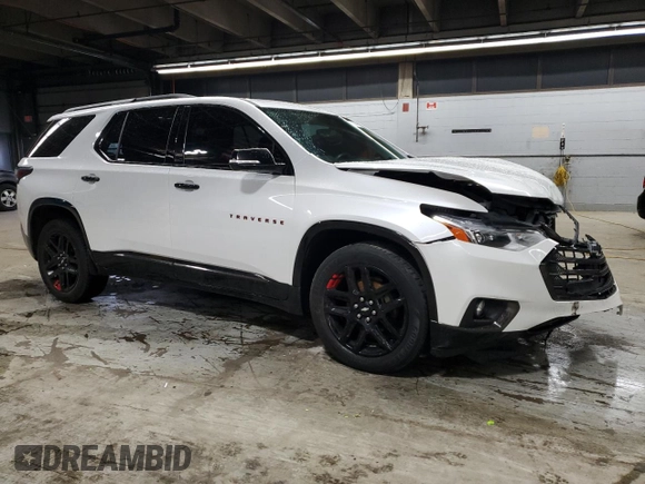2018 Chevrolet Traverse Premier z VIN 1GNERKKW8JJ109978, wystawiony jako Copart lot #51374415 z przebiegiem 147 029 mil mil oraz Szkoda całkowita • Salvage title. Historia ofert i sprzedaży dostępna na DreamBid. Obrazek 4.