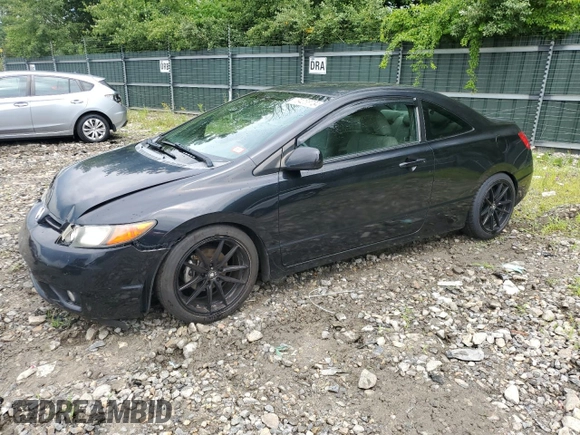 2008 Honda Civic Cpe LX with VIN 2HGFG11608H580924, listed as a Copart auction lot 64258734 with 196,522 mi miles and Salvage Title. Bid and sale history available at carsss.com. Image 1.