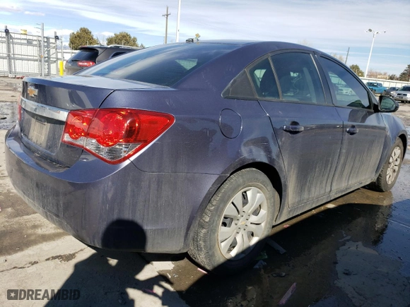 2013 Chevrolet Cruze LS with VIN 1G1PA5SH5D7132494, listed as a Copart auction lot 46705175 with 177,504 mi miles and Salvage Title. Bid and sale history available at carsss.com. Image 3.