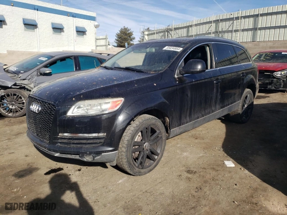 2009 Audi Q7 with VIN WA1AV74L39D008760, listed as a Copart auction lot 85834664 with 165,647 mi miles and Clean Title. Bid and sale history available at carsss.com. Image 1.