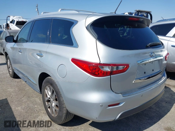 2014 Infiniti QX60 with VIN 5N1AL0MM6EC545596, listed as a IAAI auction lot 42453167 with 177,199 mi miles and . Bid and sale history available at DreamBid. Image 3.